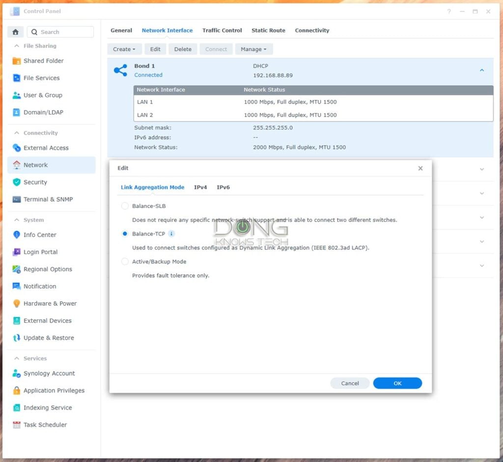 Synology Link Aggregation