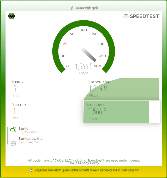 Synology RT6600ax Internet Performance via Wi-Fi