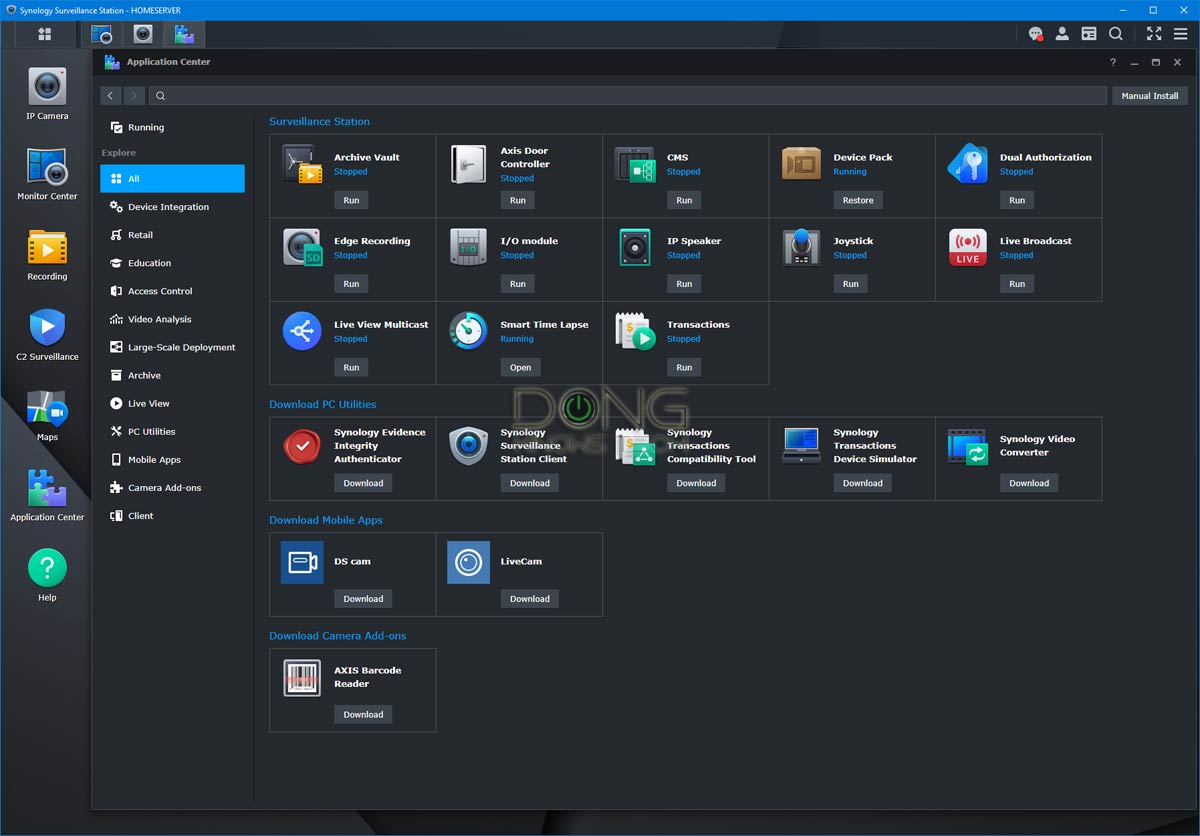 Synology Surveillance Station Apps 9.0