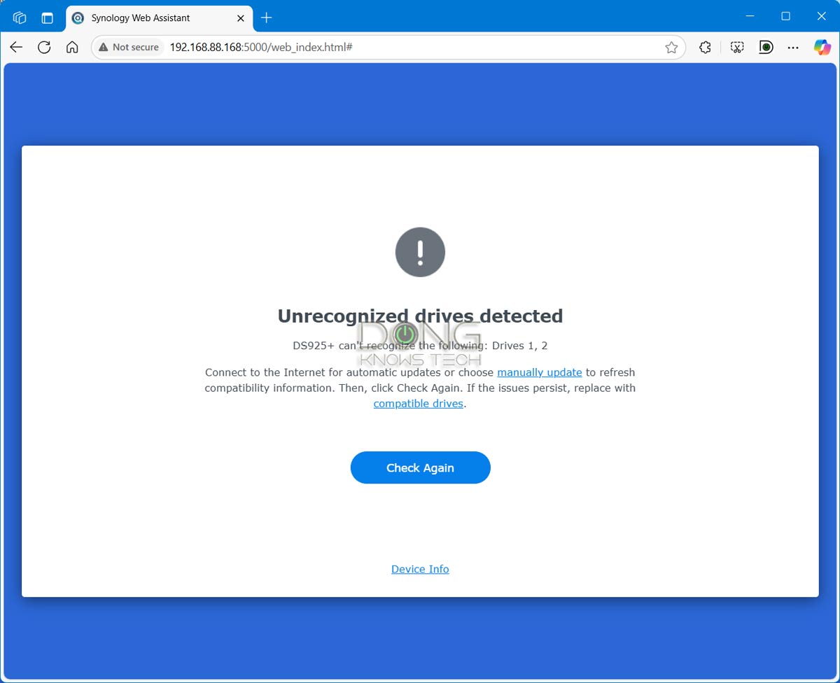 Synology Storage Lock-in: The Devilish Details and Its Current 2025 Stage of Play 2 Synology storage lock in with DS925+ Drive Error