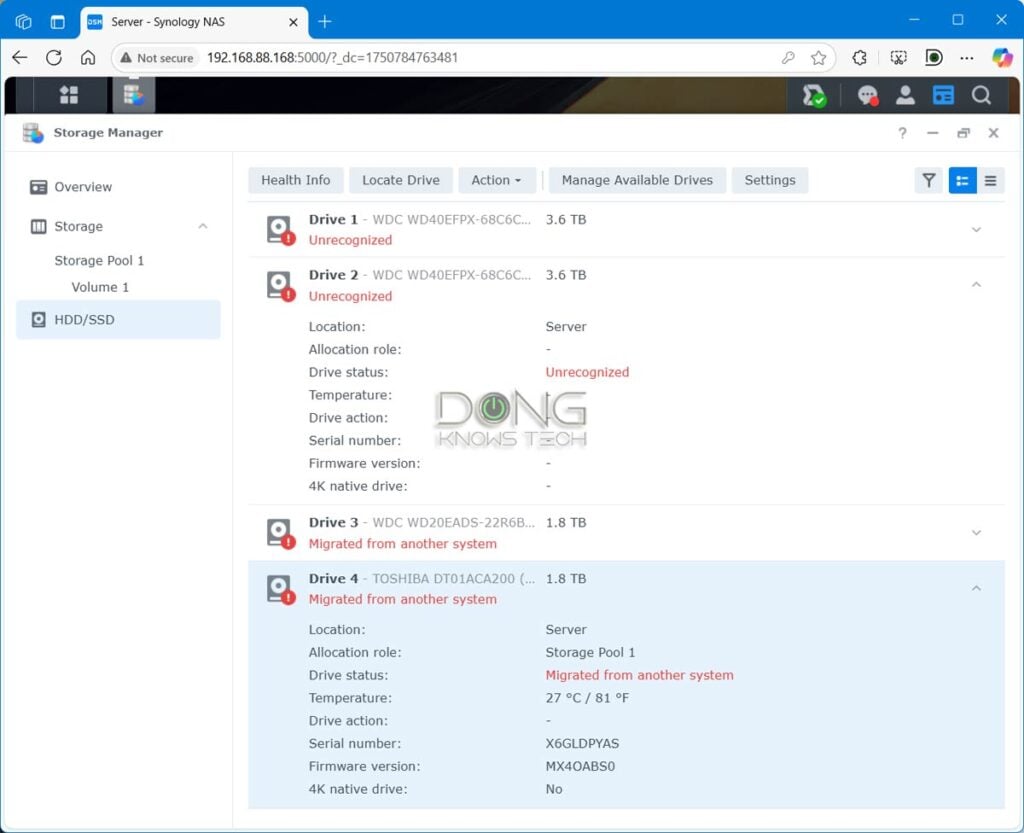 Synology Releases DSM 7.3 to Walk Back 2025 Storage Lock-In HCL Policy, Allowing All Servers to Use Third-Party Drives 2 Synology storage lock in with DS925+ drive warning