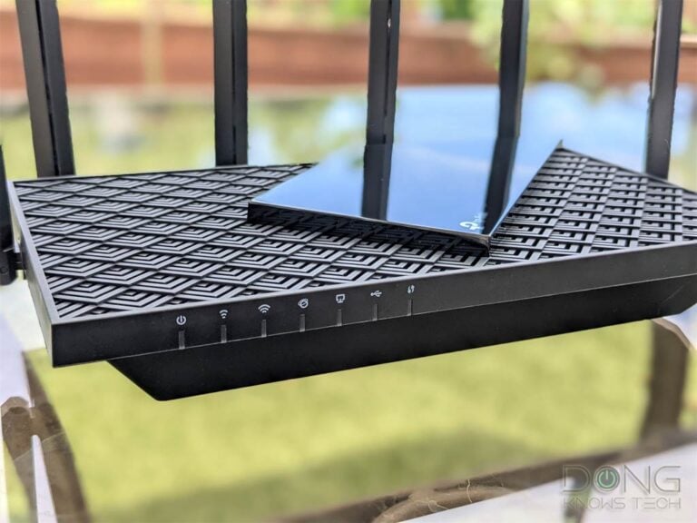 TP-Link Archer AX73 Wi-Fi 6 Routers row of status lights