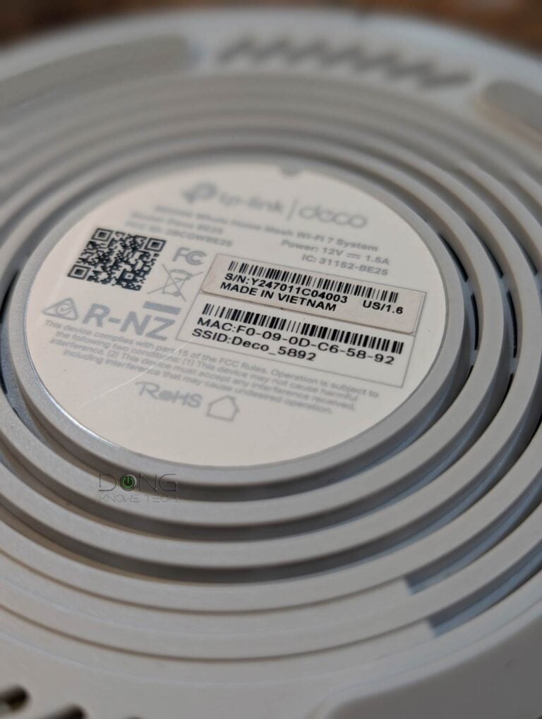 TP Link Made in Vietnam adhesive label Deco BD25