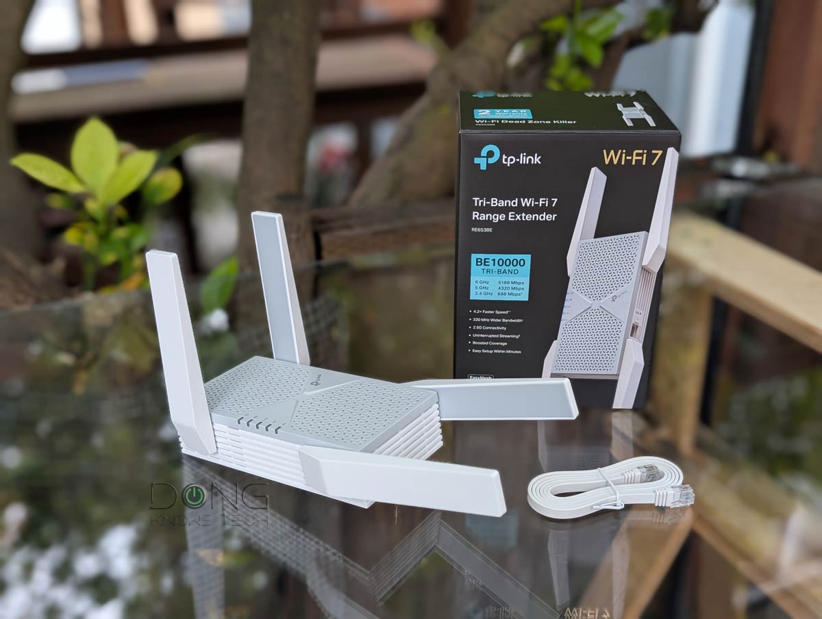 TP Link RE653BE tri band BE10000 Wi Fi 7