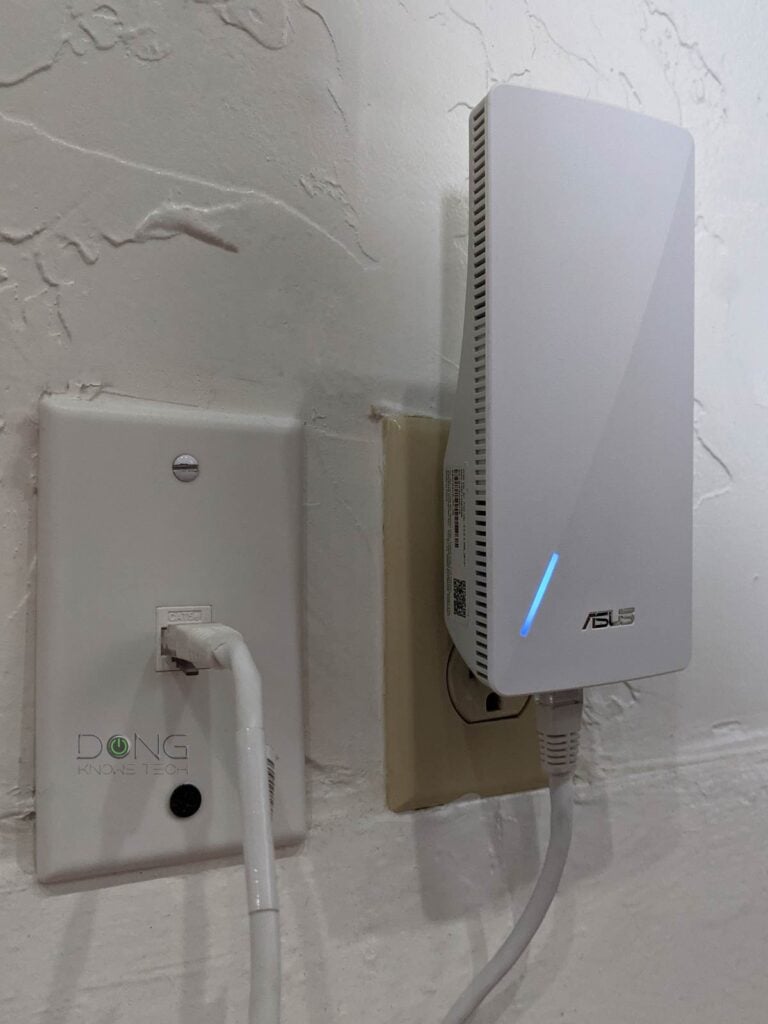 The ASUS RP-BE58 working as an access point