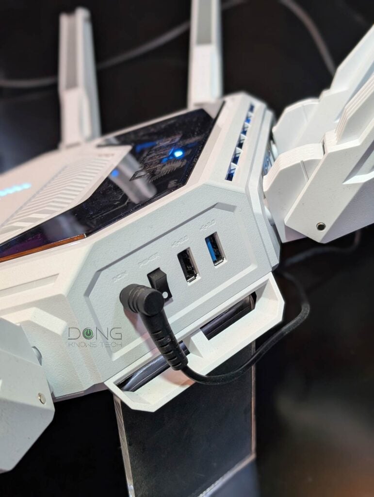 The ASUS GT-BE19000AI has two USB ports