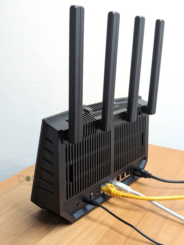 The ASUS RT-BE92U in action
