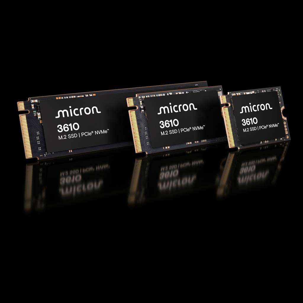 The Micron 3610 M.2 NVMe SSD is available in multiple lengths