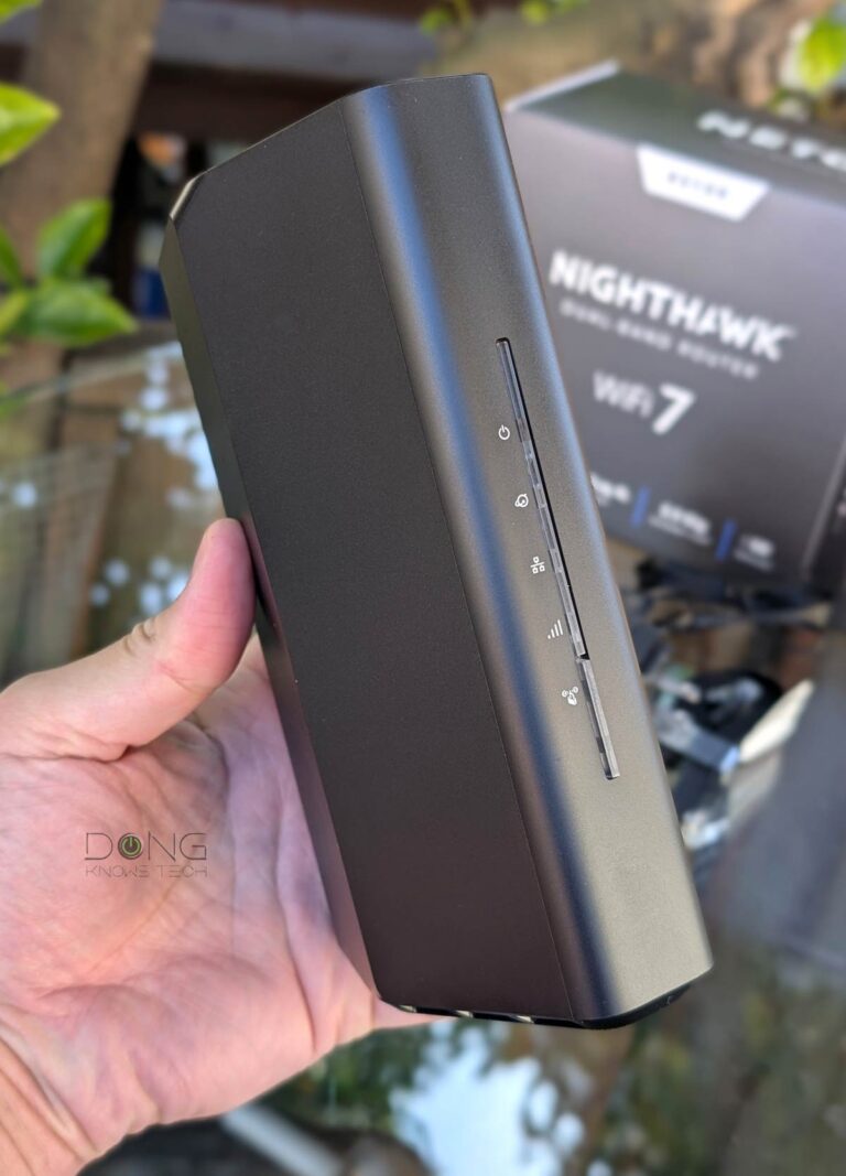 The NETGEAR Nighthawk RS100 is a compact router