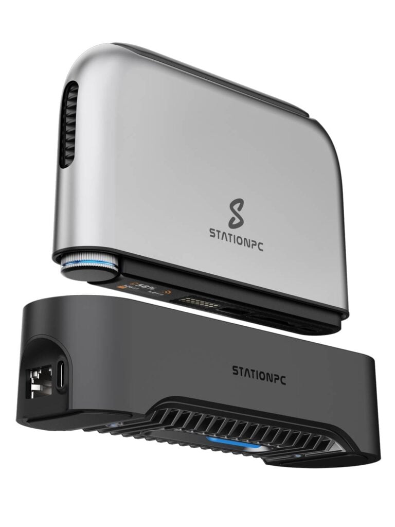 The PocketCloud comes with a USB C powered Dock that include a 2.5Gbps network port and an addtional M.2 slot for the second SSD