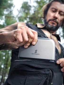 The PocketCloud is a compact battery operated NAS server made for those working on the go