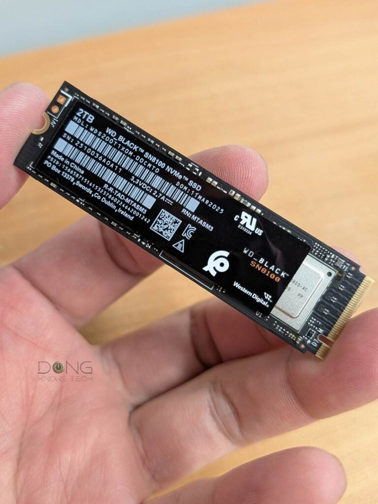 The Sandisk WD Black SN8100 SSD