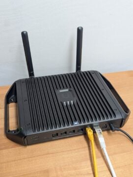 The Ubiquiti UCG-Industrial Cloud Gateway Industrial in action