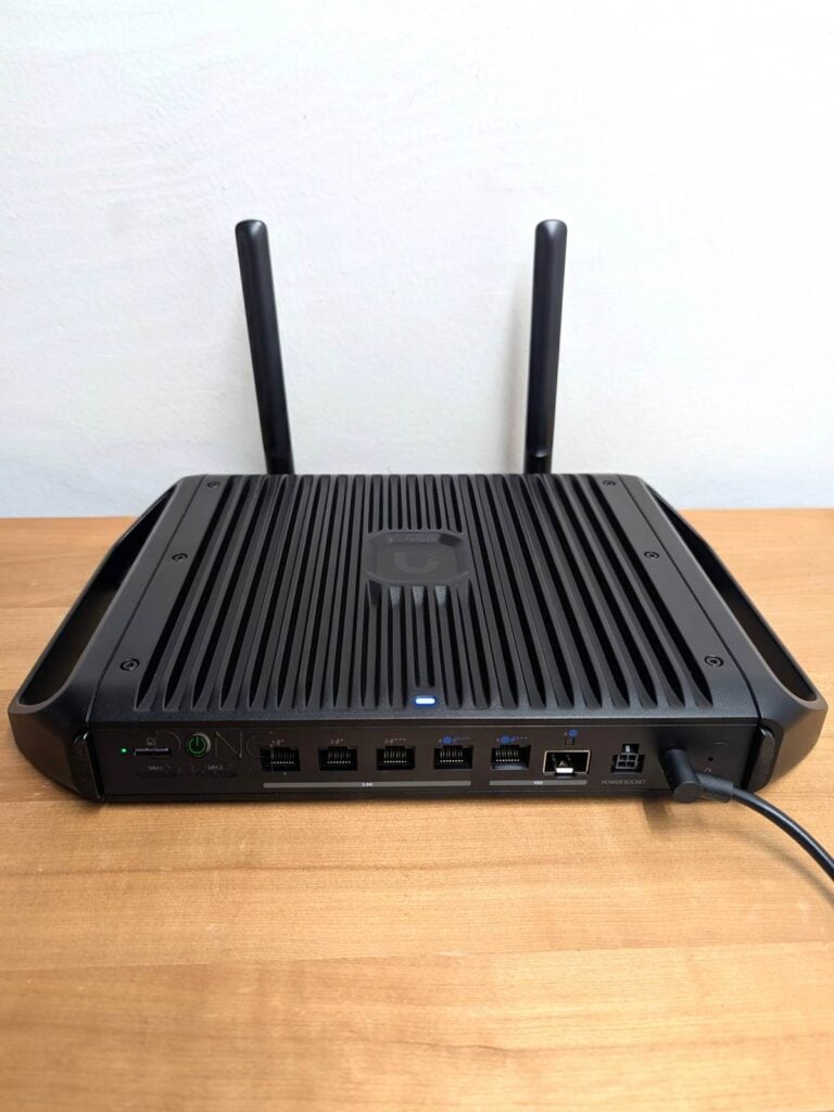 The Ubiquiti UCG-Industrial Cloud Gateway Industrial ports