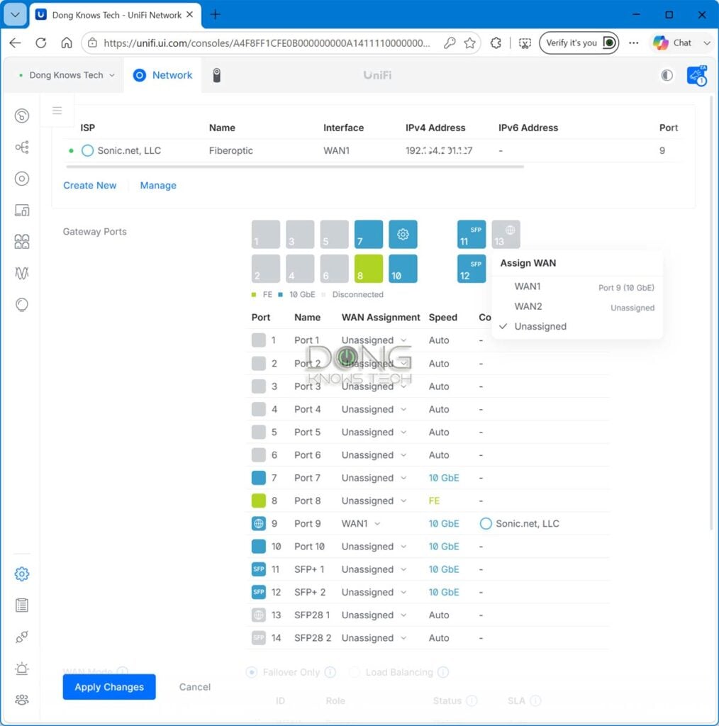 The Ubiquiti UniFi Dream Machine Beast (UDM-Beast) port manager