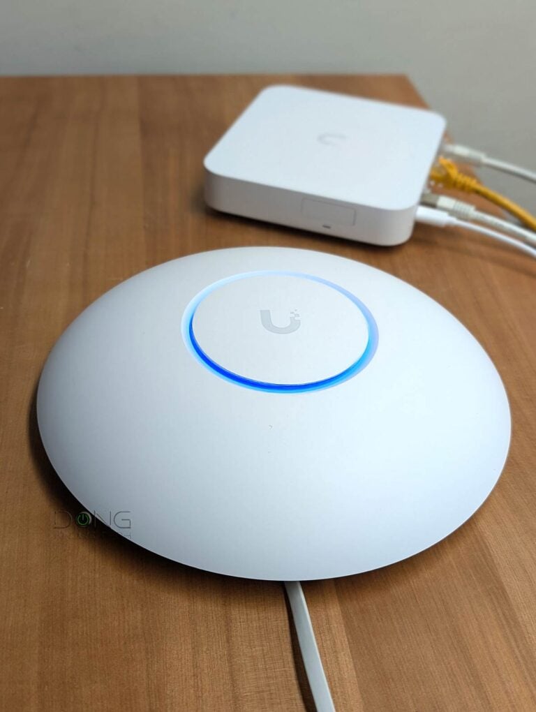 The Ubiquiti UniFi U7 Pro Max being tested with the Cloud Gateway Max