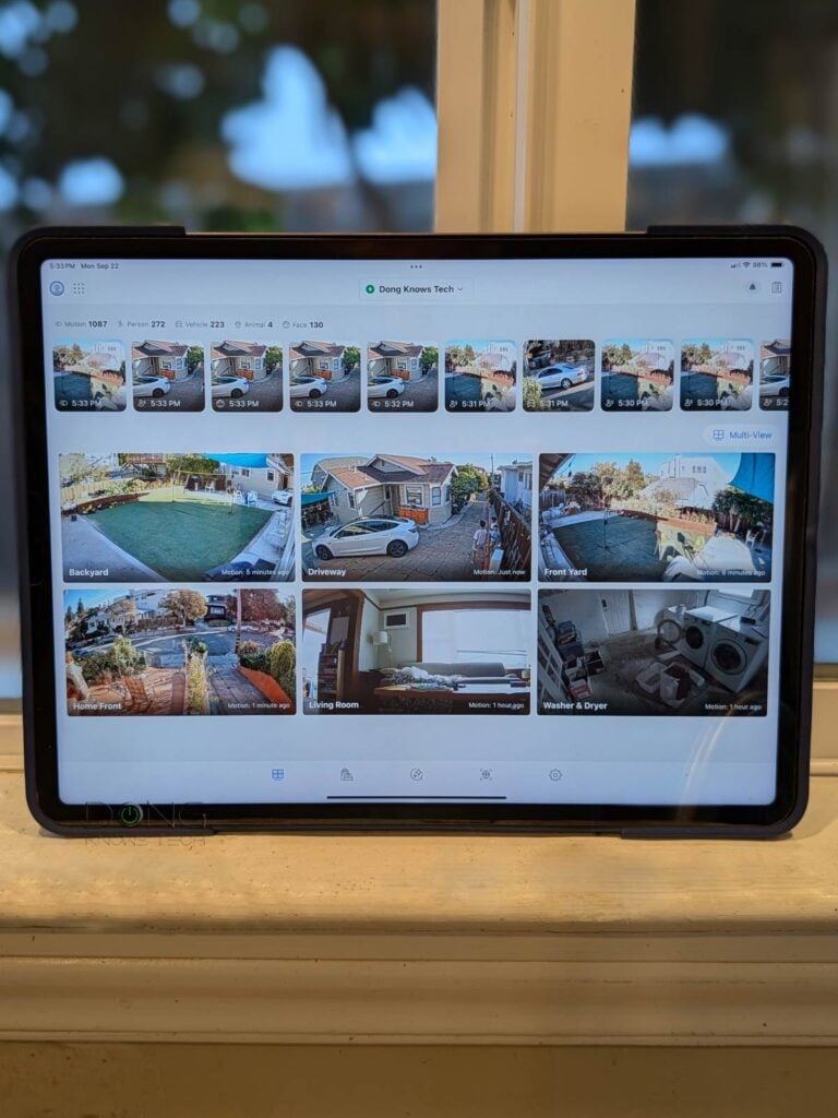The UniFi Protect app turns an iPad into an excellent surveillance monitoring tool