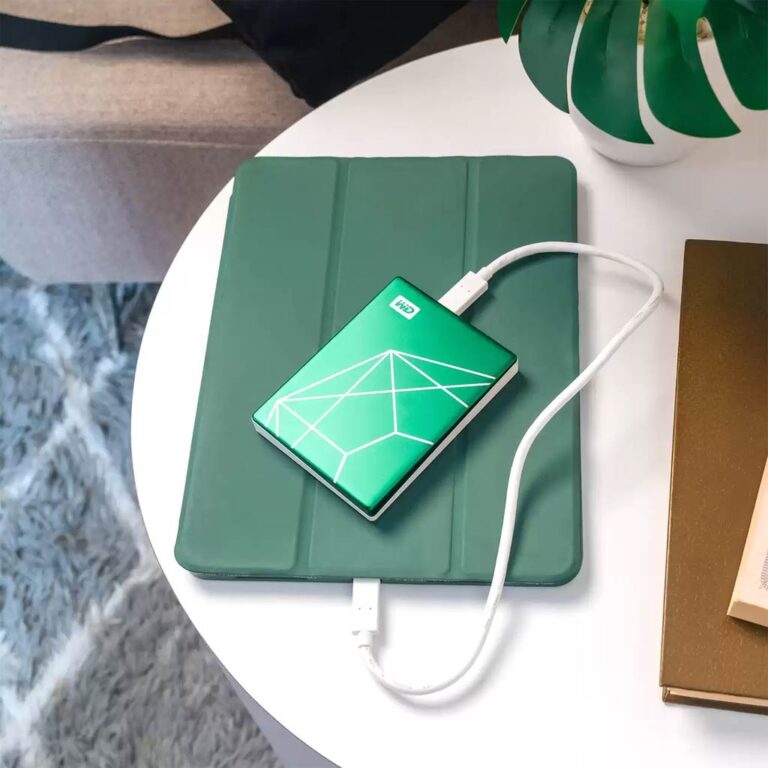 The WD My Passport Ultra 20th Emerald Anniversary Edition is a standard portable hard drive