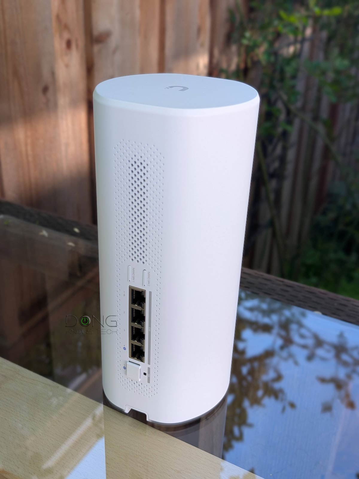 Ubiquiti Dream Router 5G Max Review (vs. Dream Router 7): A Gratifying Cellular-Ready Wi-Fi 7 UniFi Cloud Gateway 25 The back of the Ubiquiti UniFi Dream Router 5G Max ports