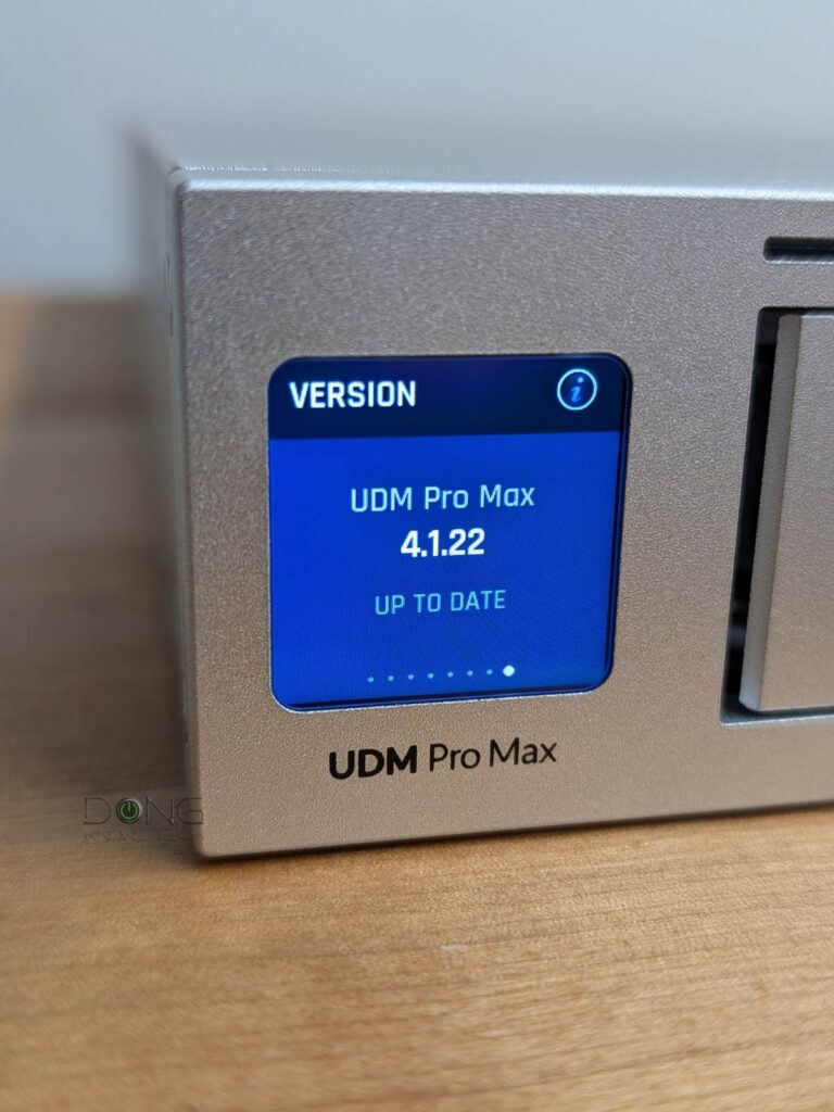 UDM Pro Max screen