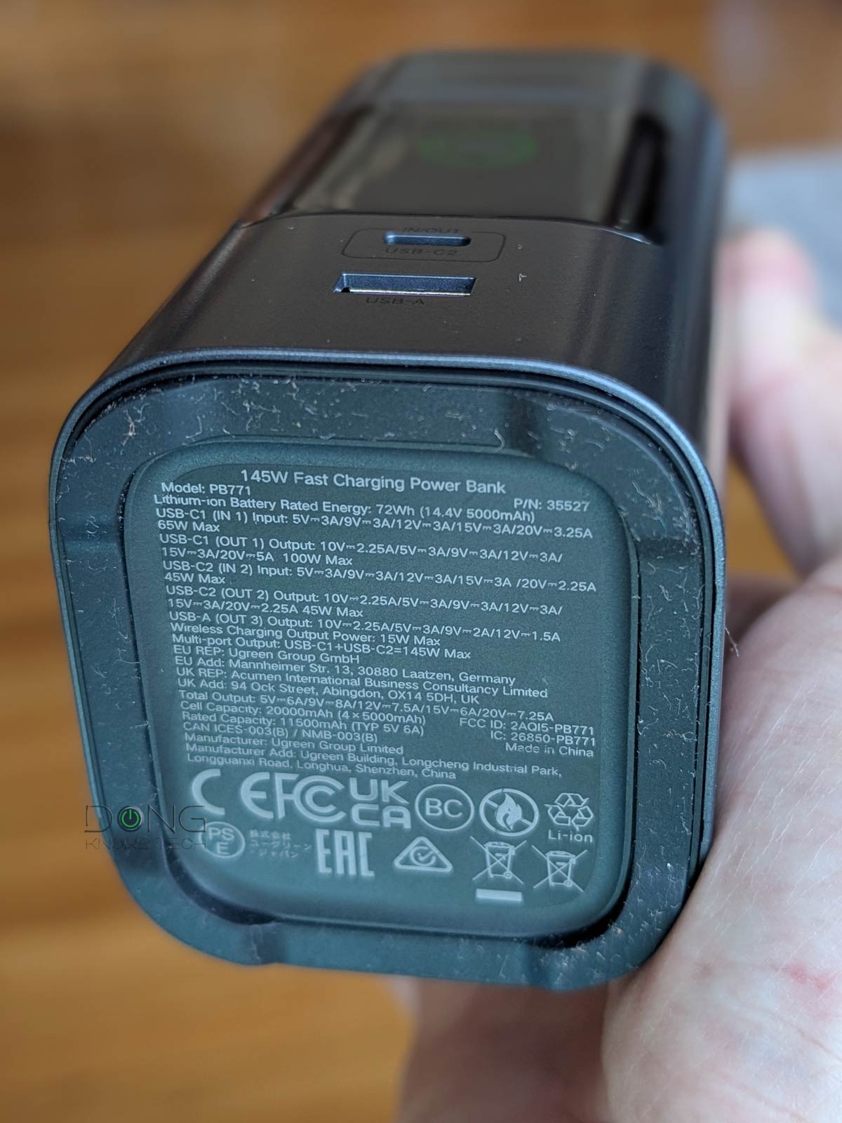 Peripheral Device Connections, Explained: The ABC of USB, Thunderbolt, and USB Power Delivery 11 UGREEN 145W Faster Charger underside