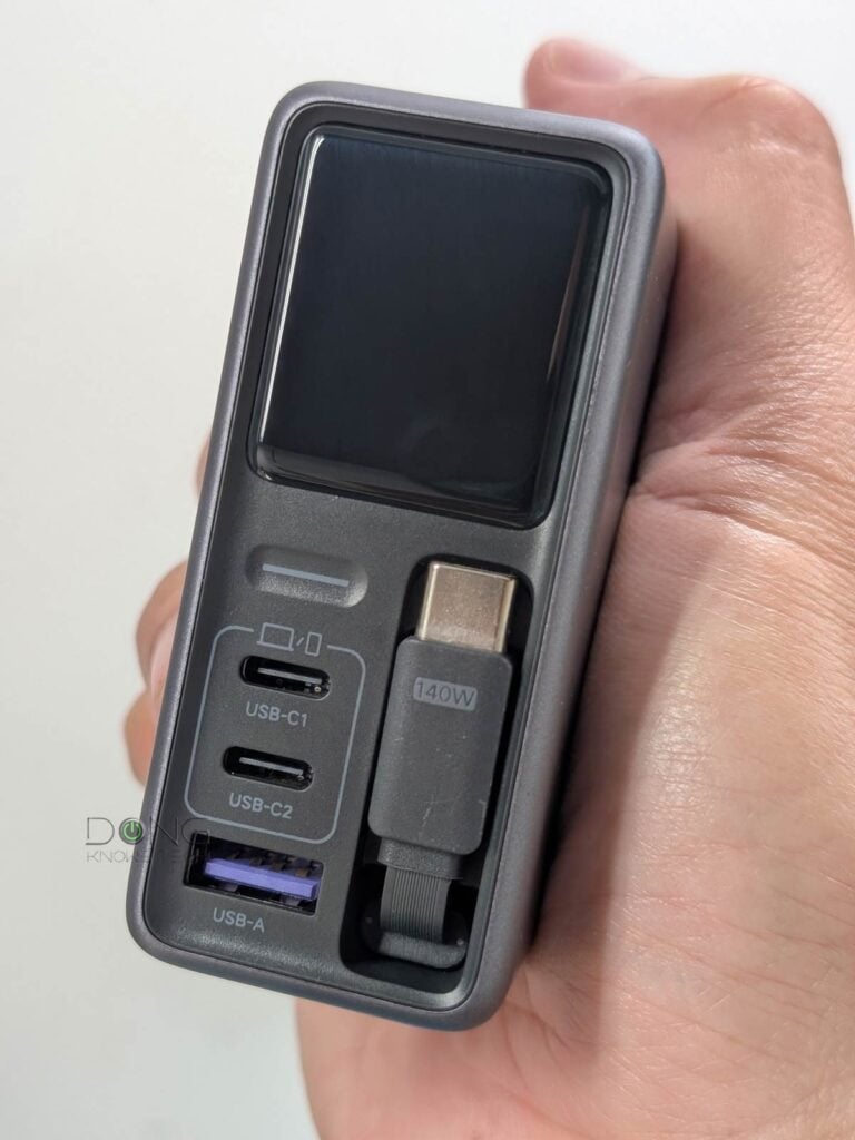 UGREEN Nexode Pro 160W Charger with Retractable Cable front