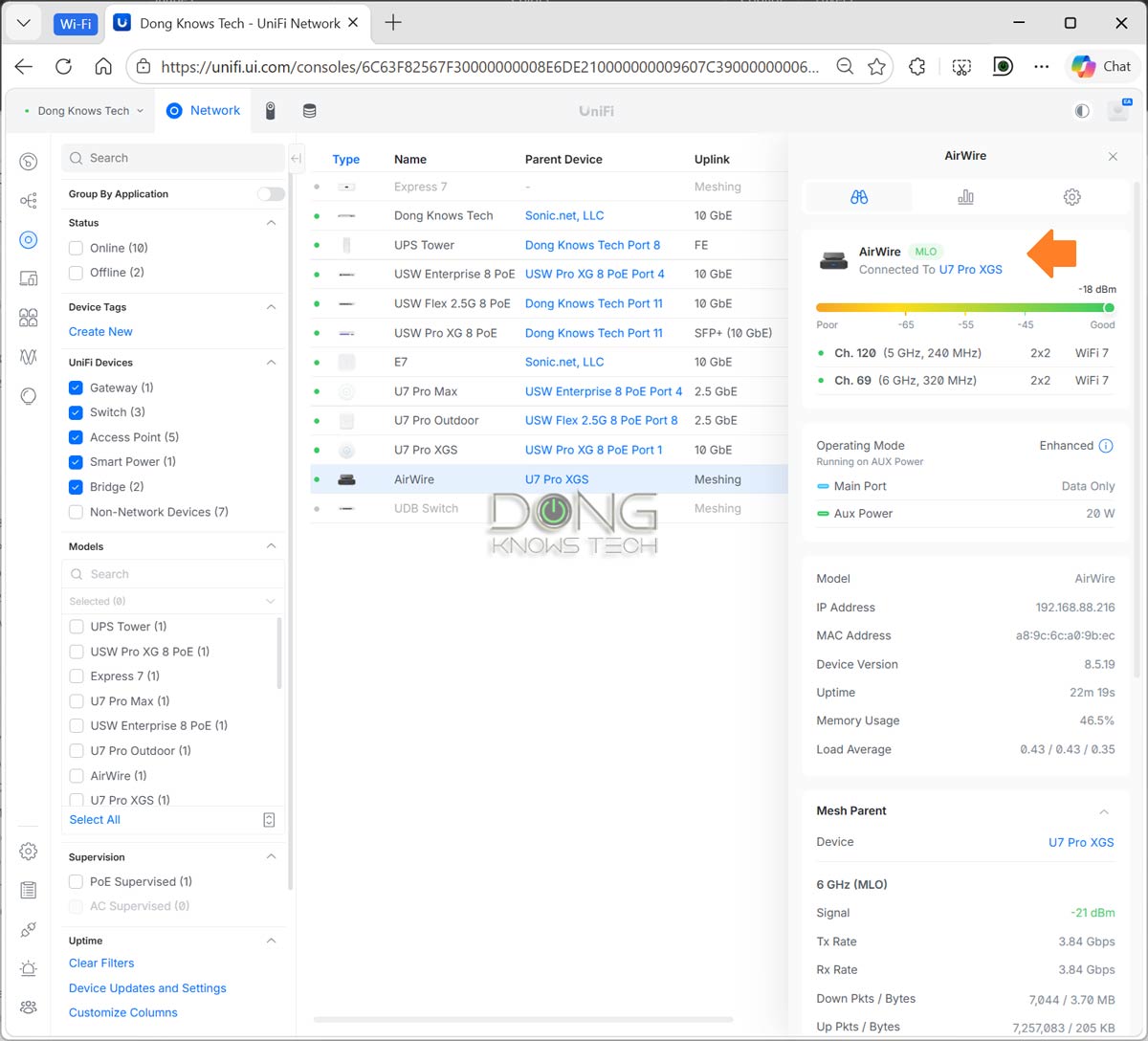 Ubiquiti AirWire working in STR MLO