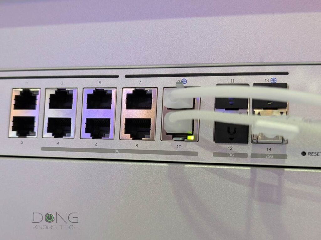 Ubiquiti UDM Beast comes with eight 10GbE, two 10Gbps SPF+ and two 25Gbps SFP+ ports