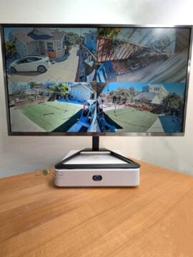 Ubiquiti UNVR Instant hosting a screen via its HDMI ports