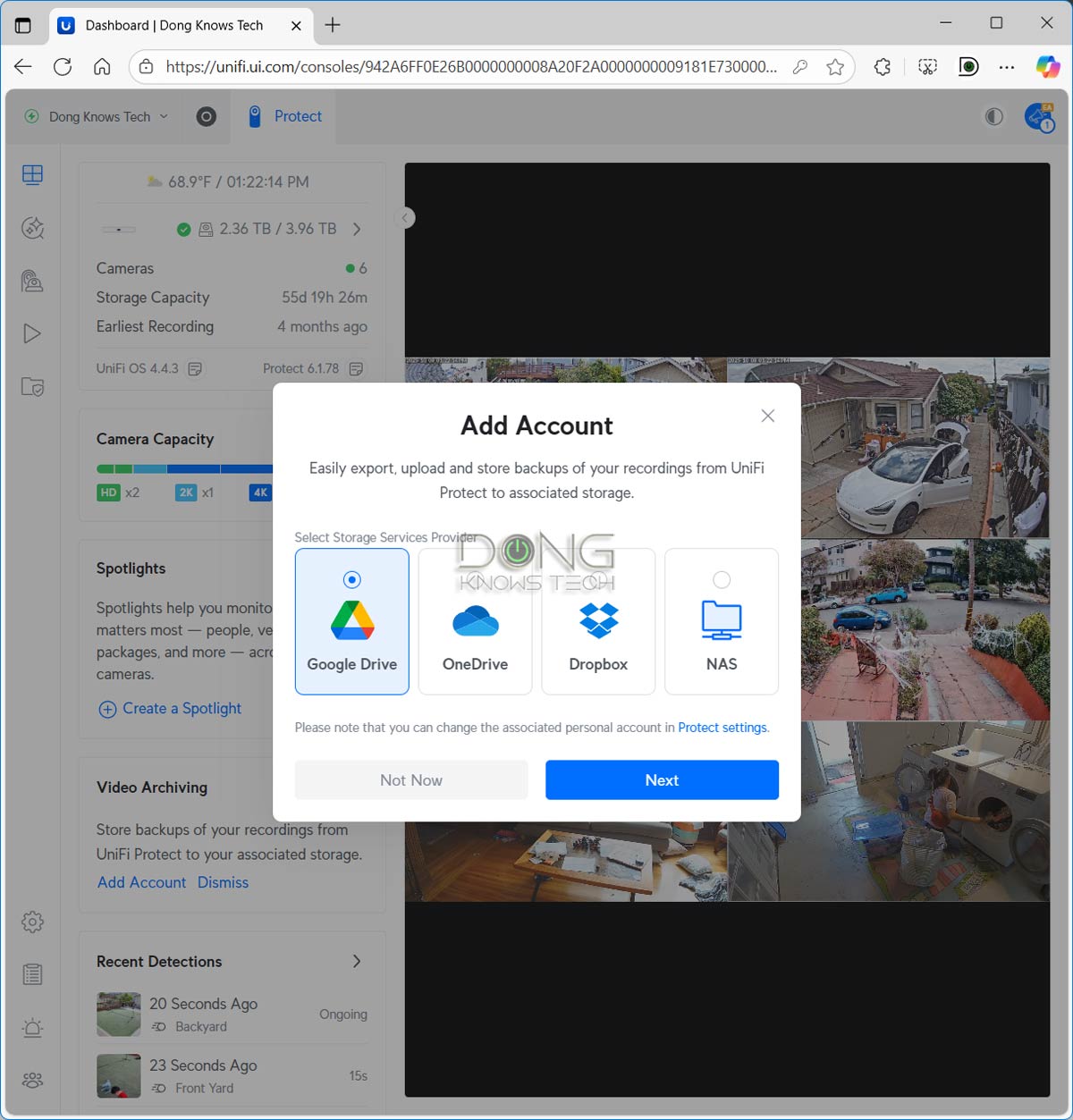 Ubiquiti UniFi Protect Review (vs. Synology Surveillance Station): Arguably the Best Surveillance System for the Home 11 Ubiquiti UniFi Protect Video Archiving