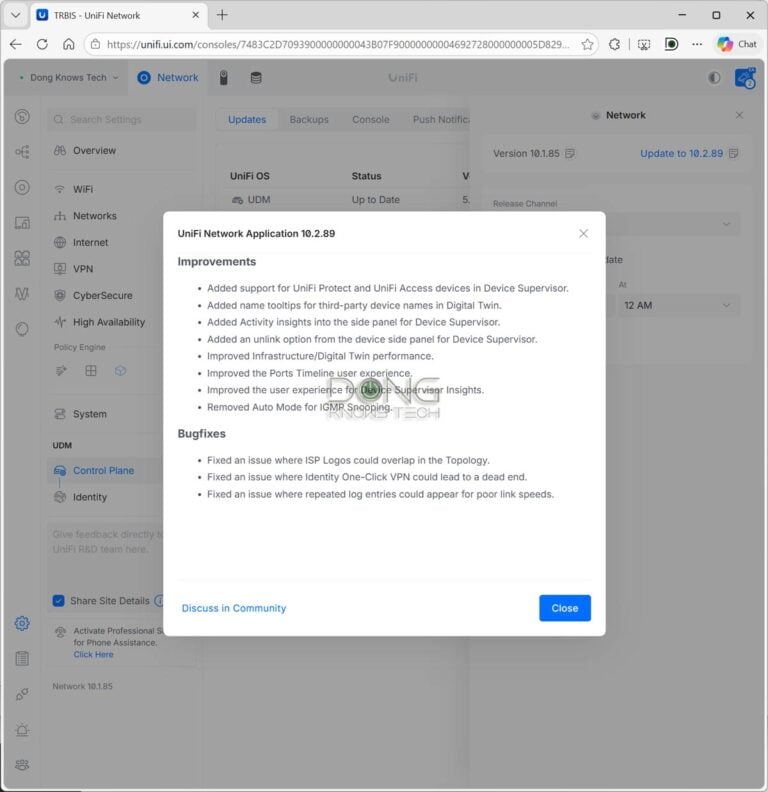 UniFi Network 10.2 update