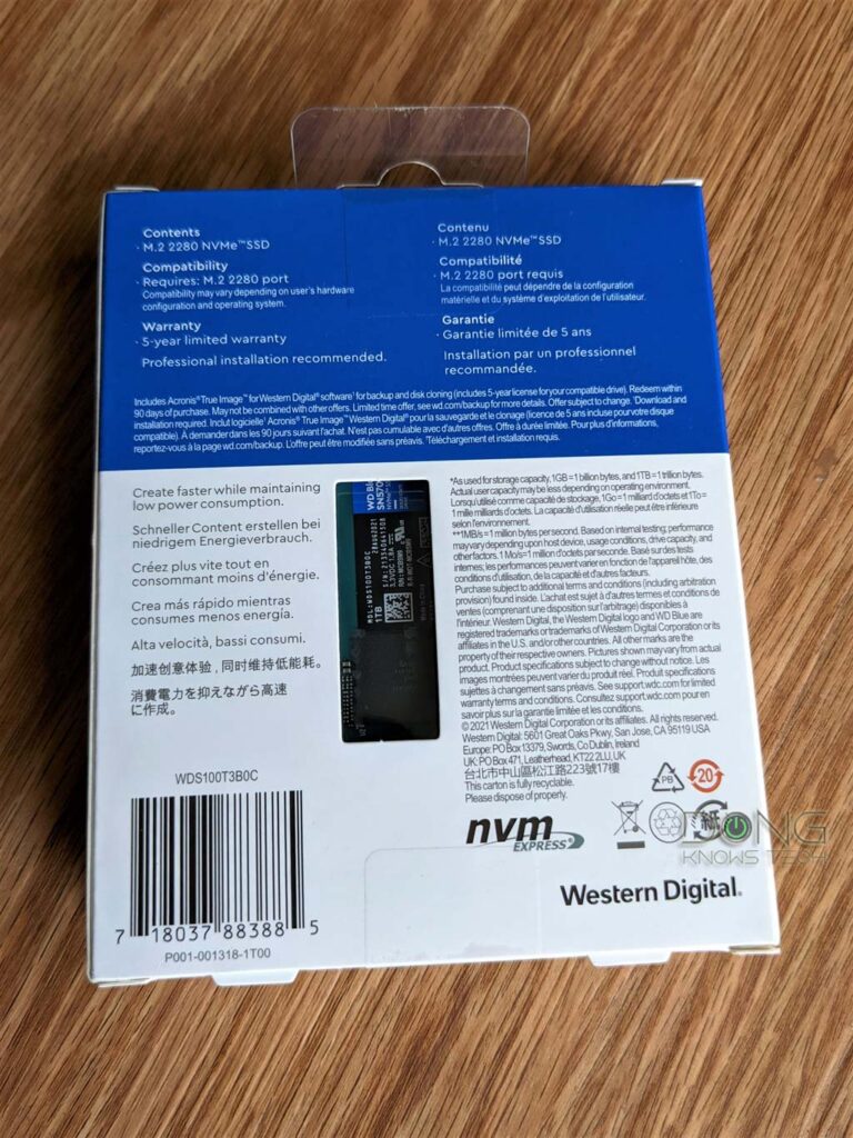 WD Blue SN570 NVMe SSD (1TB) Review