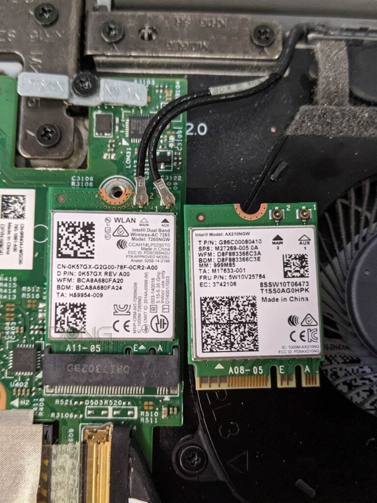 Wi-Fi 6E vs. Wi-Fi 5 Laptop cards