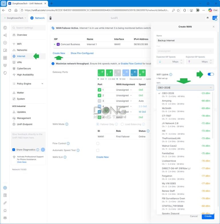 Wi-Fi Uplink in UniFi Network 11