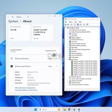 Windows 11 25H2 running on a unsupported computer
